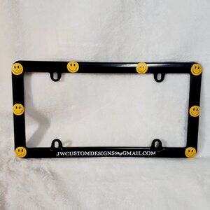 Happy Face License Plate Frame